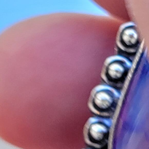 Amethyst Teardrop Pendant with 20-Inch Sterling Silver Chain - Picture 8 of 10